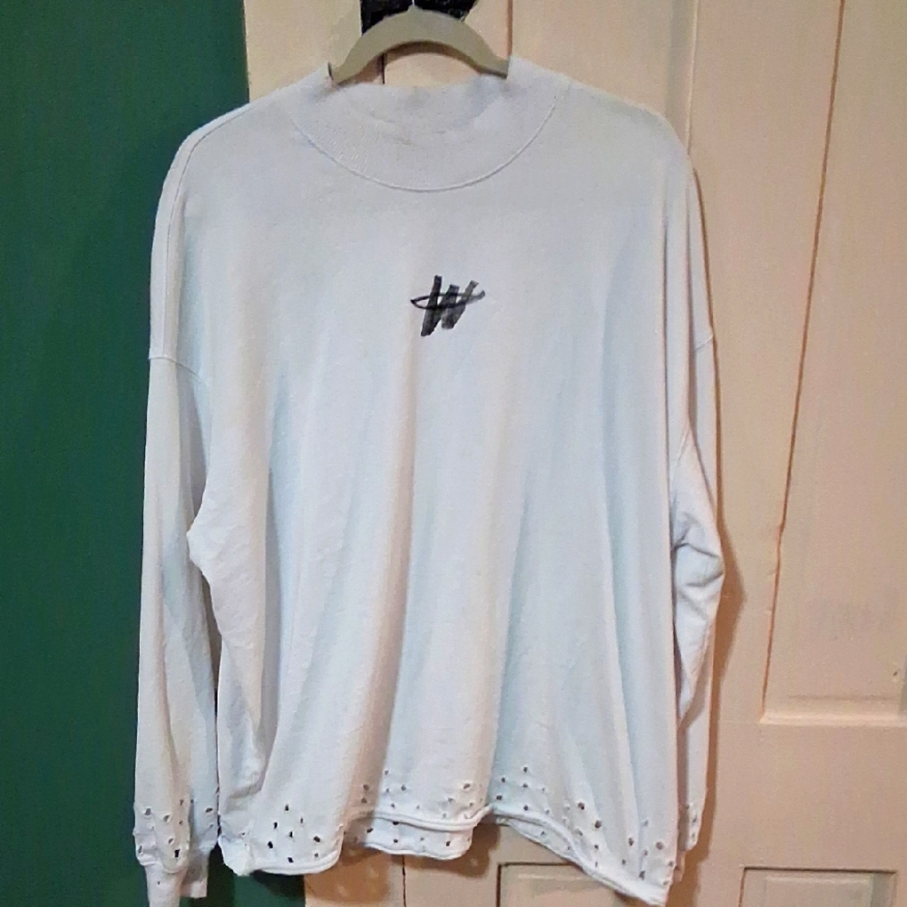 WE11DONE Distressed  Sweater